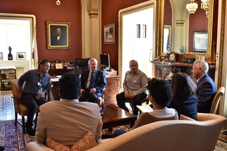 DURBIN MEETS WITH PUERTO RICAN GROUPS TO DISCUSS LOCAL AGRICULTURE AND FOOD INSECURITY
